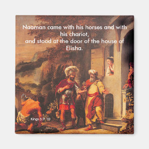 Naaman a guéri par Elisha - aimant