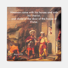 Naaman genezen door Elisa - Magnet Magneet