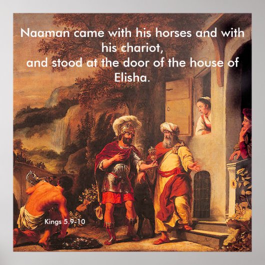Naaman Healed by Elisha - Poster (Devant)