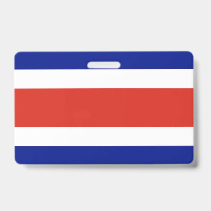 Naambadge met vlag van Costa Rica Badge