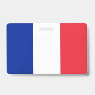 Naambadge met vlag van Frankrijk Badge