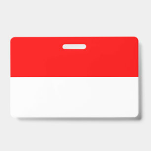 Naambadge met vlag van Indonesië Badge