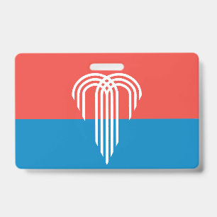 Naambadge met vlag van Kansas City Badge