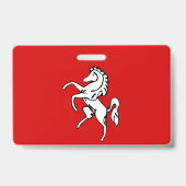 Naambadge met vlag van Kent county, Engeland Badge (Achterkant)
