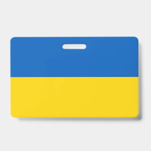 Naambadge met vlag van Oekraïne Badge
