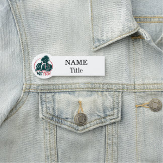 Naambadge Vet Tech Silhouet Naamplaatje