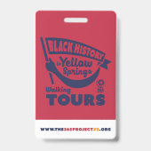 Naambadges voor reisleiders - Oranje badge (Achterkant)