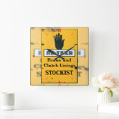  naambord. vierkante klok (Huis)