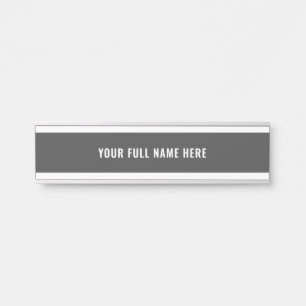 Naambord voor deur - Kies je kleuren en lettertype Deurbordje