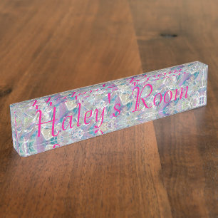 Naambordje bureau - HAMbyWhiteGlove - Kristal ontw
