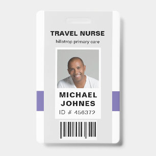 naamlabel met barcodefoto voor personeel badge
