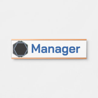 Naamlabel Professioneel Manager Deurbordje