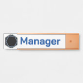 Naamlabel Professioneel Manager Deurbordje (Voorkant)
