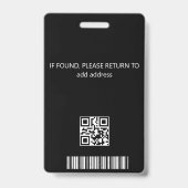 naamlabels qr-code media pers id-badge badge (Achterkant)