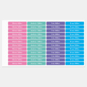 Naamlabels voor schoolkamp kinderopvang labels (Vel)