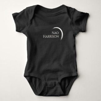 Naamlogo, Elegante Minimale Witte Halve Maan Romper