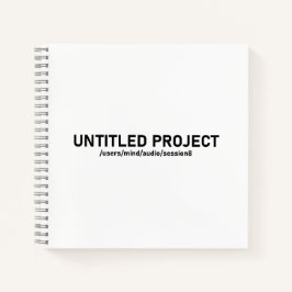 Naamloos project - Audio Session Glitch T-shirt V1 Notitieboek