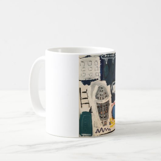 Naamloze Abstracte koffie mok Hankamer Artjunkhaus (Voorkant links)