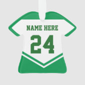  naamnummer Lacrosse T-Shirt Ornament (achterkant)