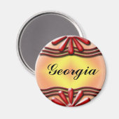 Naamplaat Rood Magneet (Voorkant / Achterkant)