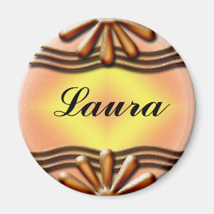 Naamplaat Sinaasappel Magneet