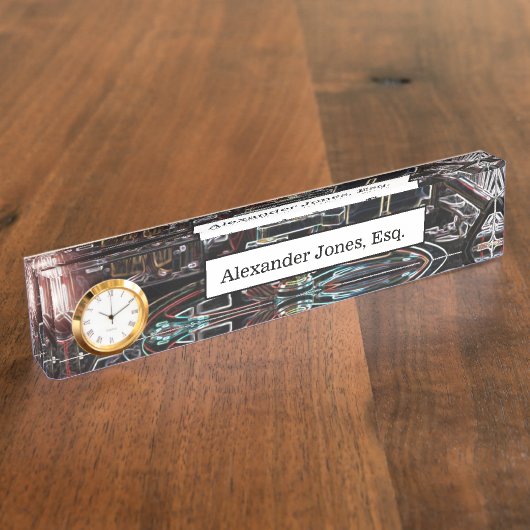 naamplaat voor mechanische beweging naambordje (Zijkant)