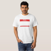 naamplaatje1 t-shirt (Voorkant volledig)