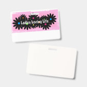 Naamplaatjes! Badge (Voor- en achterkant)