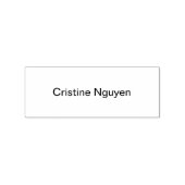 Naamstempel op houten blok 1x2,5 inch aangepast on rubberstempel (Afrduk)