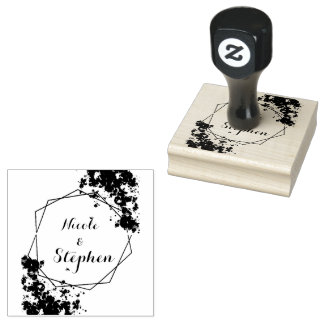 Naamstempel op maat 	rubberstempel