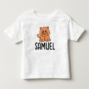 NAAMTODDLERS T-SHIRS VAN KATTE GINGER CAT KINDER SHIRTS
