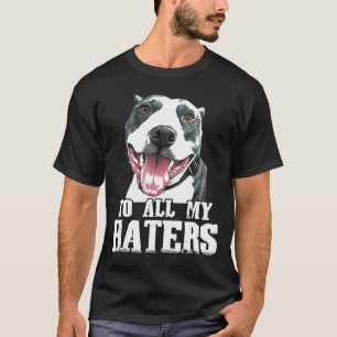 Naar al mijn geesten Pitbull Dog Tongue Fun - New T-shirt