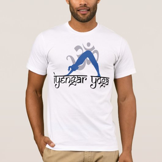 Naar beneden gerichte Dog Iyengar Yoga T-shirt (Voorkant)