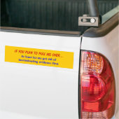 Naar boven bumpersticker (Op Truck)