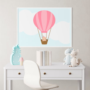 Naar boven, naar boven en weg! Kunst voor de muur Poster