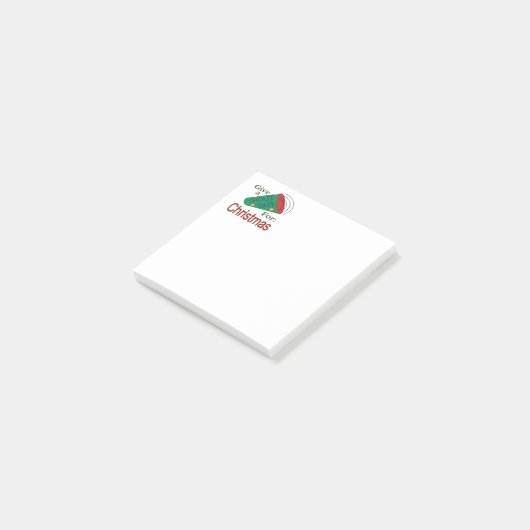 Naar buiten voor Kerstmis Post-it® Notes (Schuin)