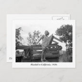 Naar Californië, 1930 Briefkaart (Voorkant / Achterkant)