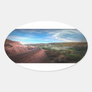Naar Californië Ovale Sticker