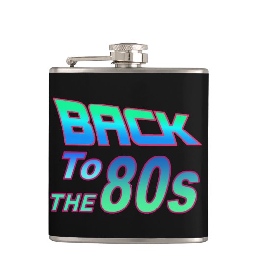 Naar de 80s 1 heupfles (Voorkant)