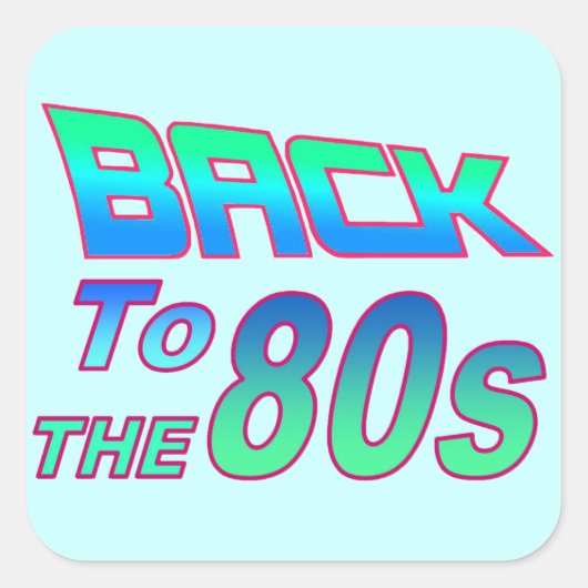 Naar de 80s 2 Sticker (Voorkant)