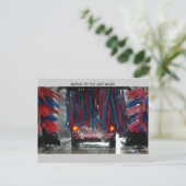 Naar de auto gaan briefkaart (Staand voorkant)