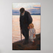 Naar de avond, Hugo Simberg Poster (Voorkant)