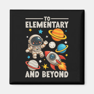 Naar de basisschool en verder astronaut grappig te magneet