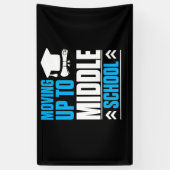 Naar de basisschool van de middelbare school spandoek (Verticaal)