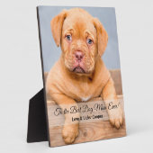 Naar de beste aangepaste foto van de hond Mam ooit Fotoplaat (Zijkant)