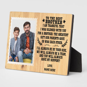 Naar de beste broer van zuster of broer & foto fotoplaat