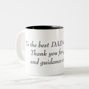 Naar de beste DAD ter wereld Tweekleurige Koffiemok