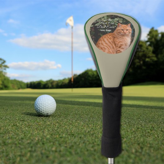 Naar de beste kat-pap ooit aangepaste foto golfheadcover