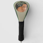 Naar de beste kat-pap ooit aangepaste foto golfheadcover (Voorkant)