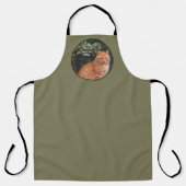 Naar de beste kat-pap ooit aangepaste foto schort (Voorkant)